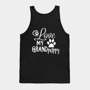 Dog Gifts and Ideas - Love my Grandpuppy with Paws Tank Top